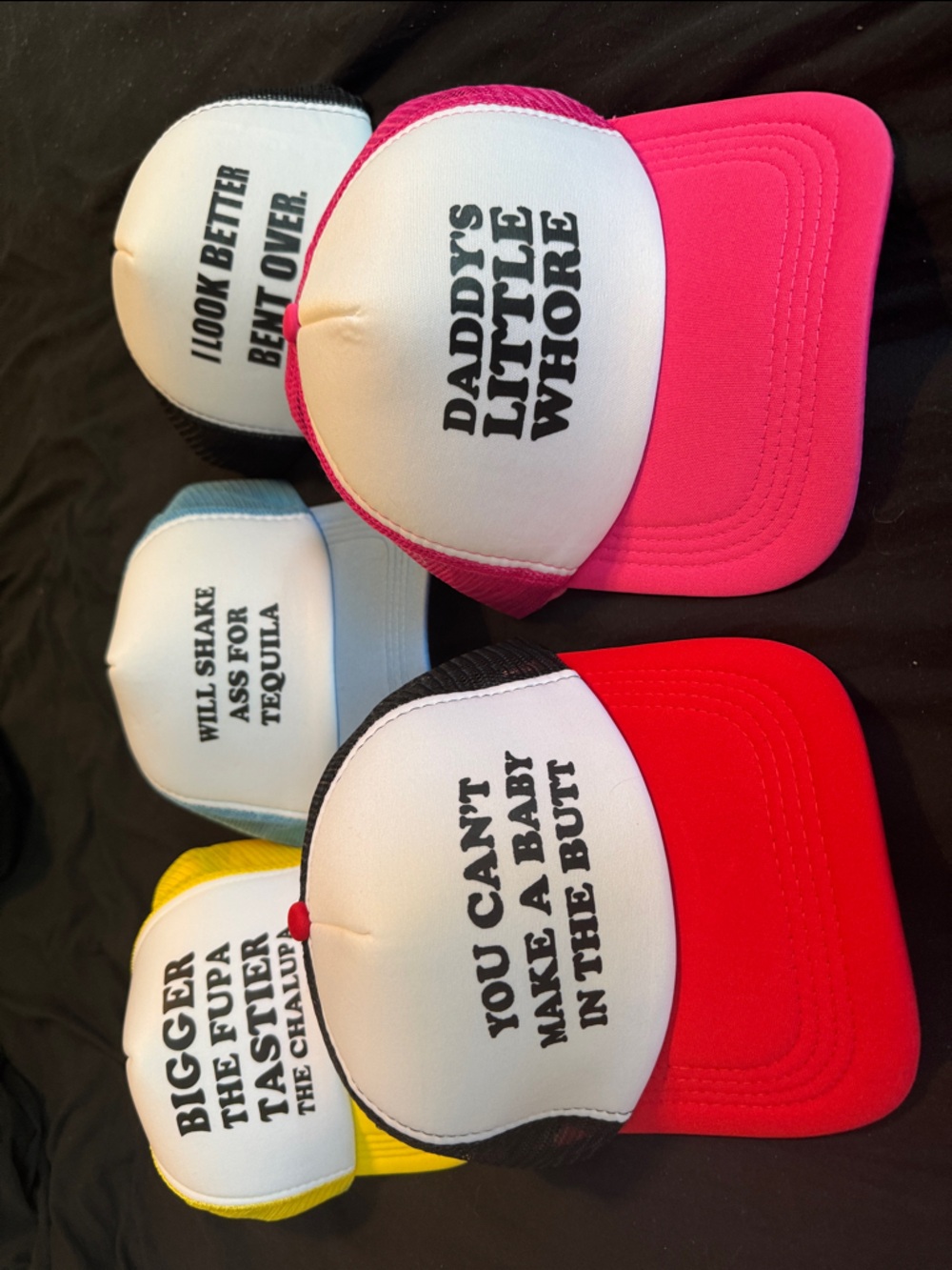 Set of Adult Tacky Trucker Party Hats